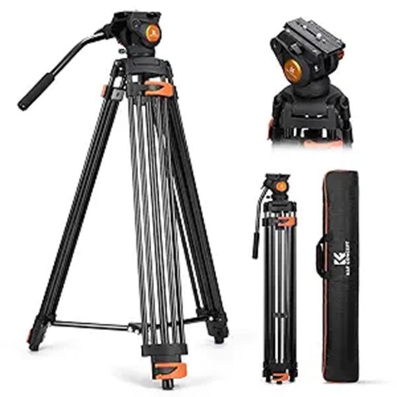 14 Best Video Tripods for Filmmakers in 2026 3 K&F Concept 80 Video Tripod with Fluid Head