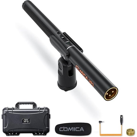 15 Best Boom Microphones for Filmmaking in 2026 9 COMICA VP3 XLR Shotgun Microphone for Video Recording