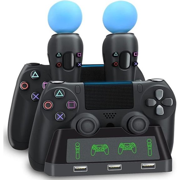 PS4 Controller Charging Dock Station with LED
