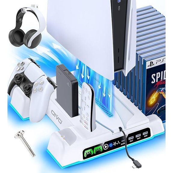 15 Best Cooling Stands for PS5 in 2026 to Keep Your Console Cool and Performance-Ready 5 PlayStation 5 Cooling & Charging Stand with Fan