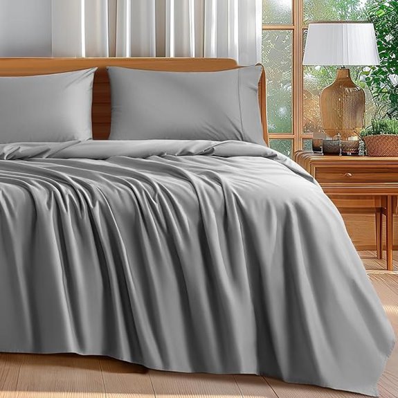 Shilucheng Queen Cotton Sheet Set 600 TC 4-Piece