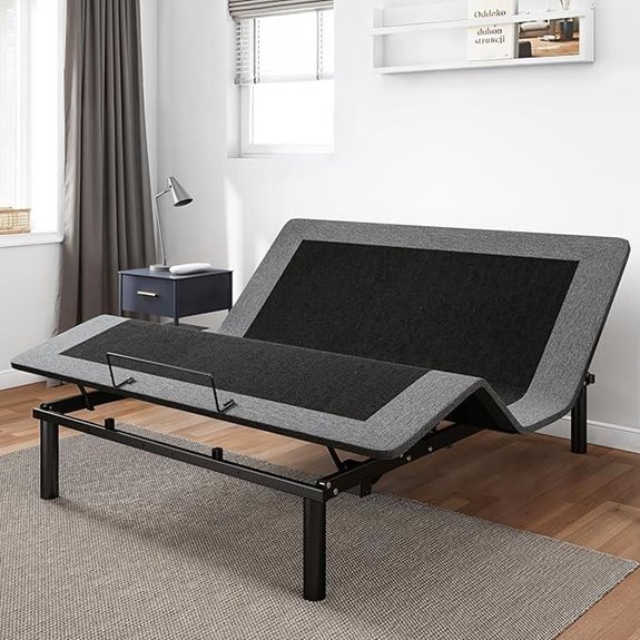 GOLDORO Queen Adjustable Bed Frame with Remote