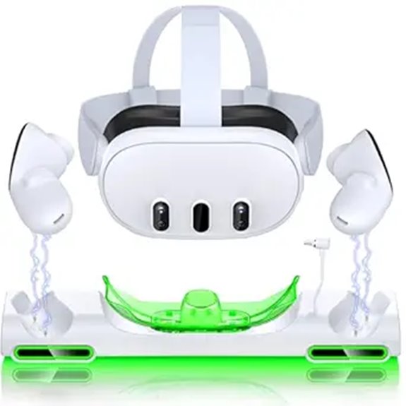 12 Best Magnetic Charging Systems for VR Controllers in 2026 8 Meta Quest 3 Charging Dock with Batteries and USB-C