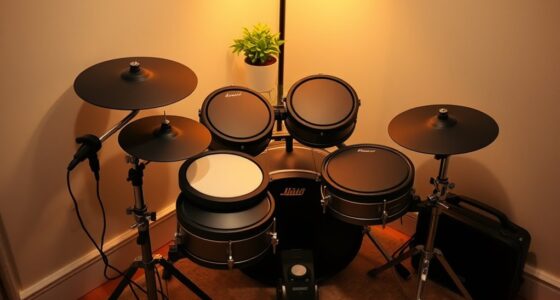 quiet compact apartment drums