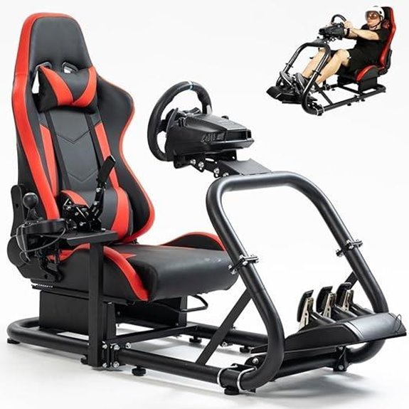 Marada Racing Sim Cockpit Stand with Seat