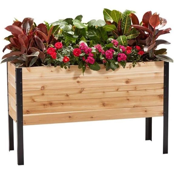 Earth Elevated Cedar Garden Bed for Herbs & Vegetables