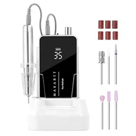 Makartt Rechargeable Electric Nail Drill with Bits