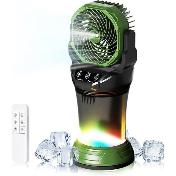 15 Best Outdoor Misting Fans to Keep You Cool All Summer Long 6 Portable Misting Fan with Remote and Rechargeable Battery