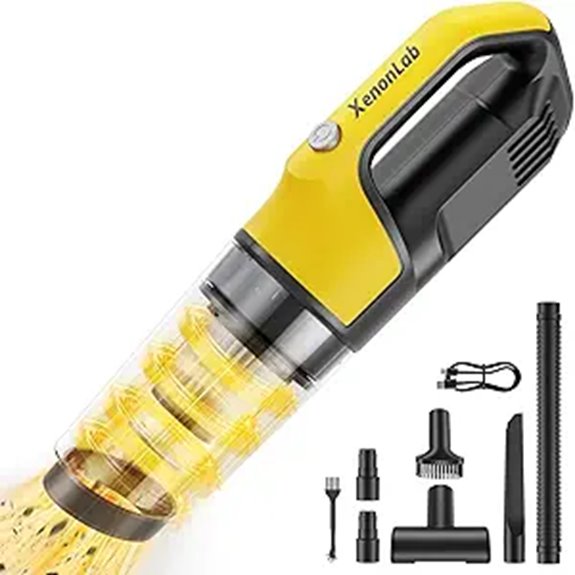 15 Best Portable Premium Car Vacuums for a Spotless Ride in 2026 3 Cordless Handheld Vacuum 4-in-1 HEPA Rechargeable Yellow