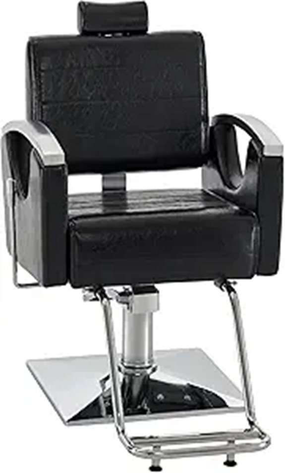 reclining barber salon chair