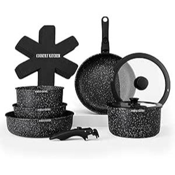 removable handle cookware set