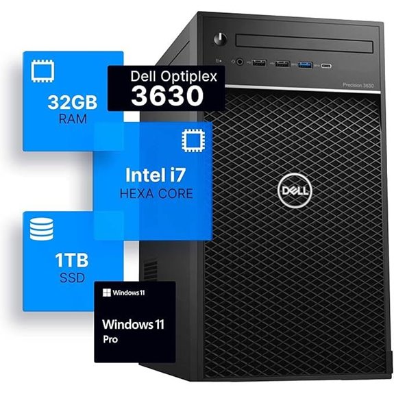 10 Best Computers for Content Creation in 2026 5 Dell Precision 3630 Tower Desktop PC (Renewed)
