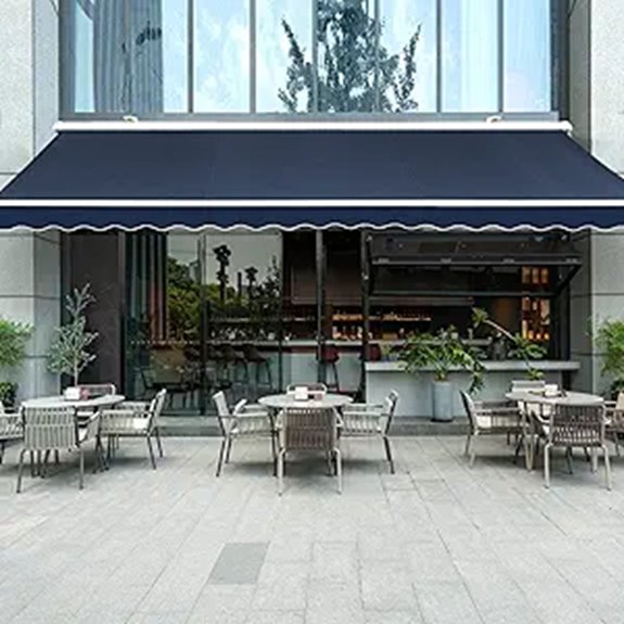 10 Best Motorized Awnings That Combine Convenience and Style in 2026 5 Diensweek Retractable Patio Awning 15'x10' Navy Blue