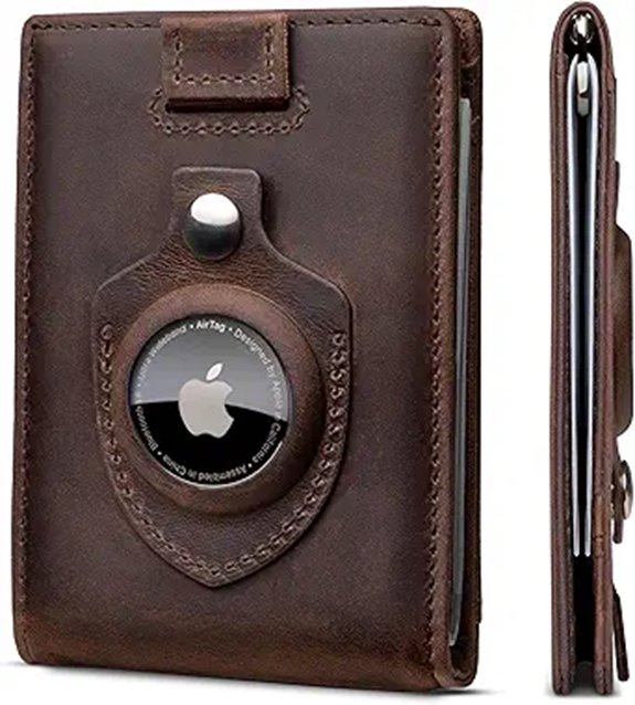 SERMAN RFID Blocking Leather Front Pocket Wallets