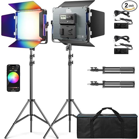 P80 RGB LED Video Lighting Kit with APP Control