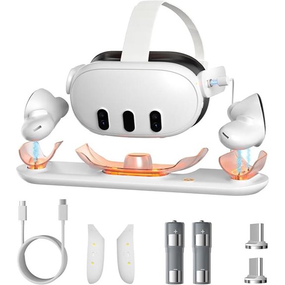 12 Best Magnetic Charging Systems for VR Controllers in 2026 14 Meta Quest 3 Charging Dock with RGB Light