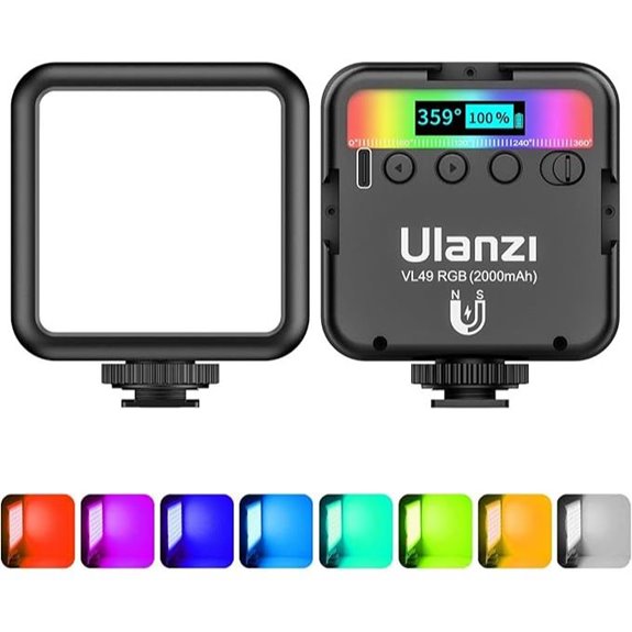 15 Best LED Video Lights for Filmmaking in 2026 10 ULANZI VL49 RGB Video Light with Rechargeable Battery