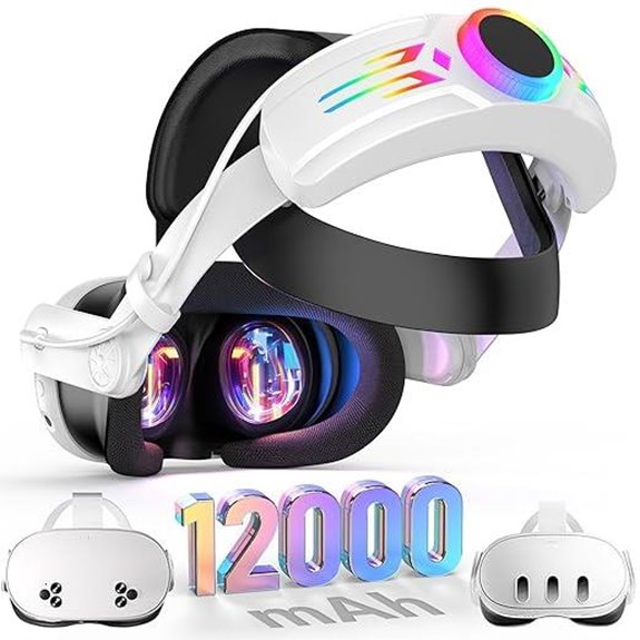 BROKELIT RGB VR Head Strap with Battery Pack
