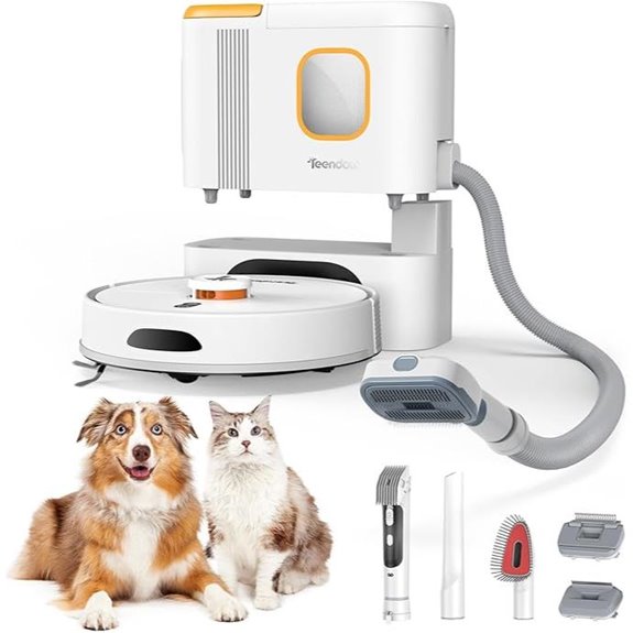 robot vacuum with self emptying