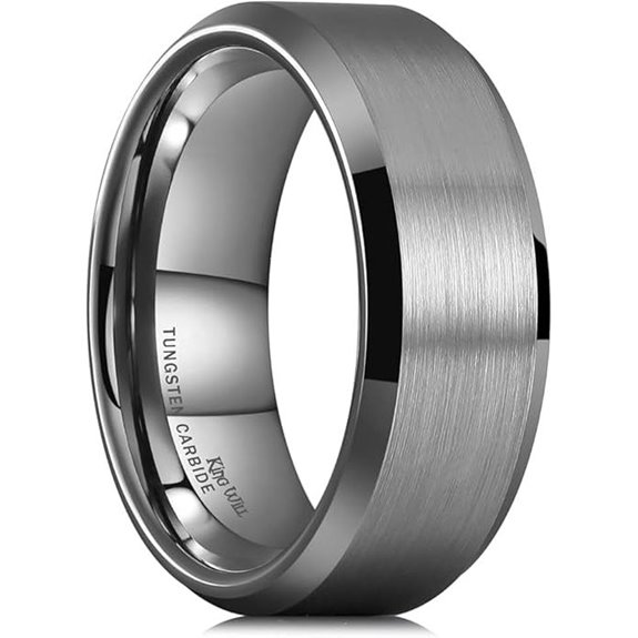 King Will Tungsten Men's Wedding Ring