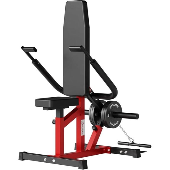Plate-Loaded Seated Dip Machine for Triceps & Chest