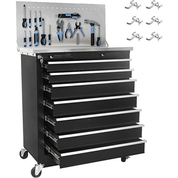 7-Drawer Rolling Tool Chest with Locking System