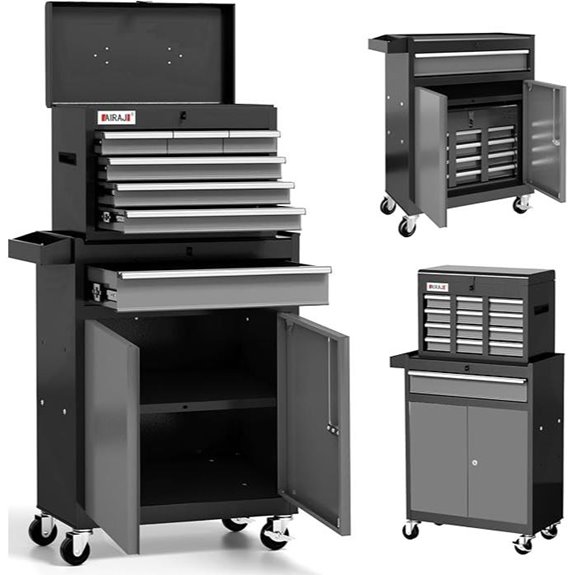 15 Best Rolling Tool Chests With Drawers for Every Garage and Workshop 15 7-Drawer Rolling Tool Chest with Detachable Top