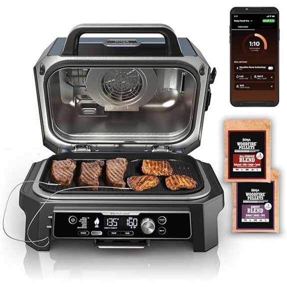 Ninja Woodfire Pro Connect 7-in-1 Grill & Smoker