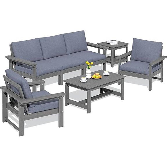 SERWALL 7-Piece Outdoor Patio Furniture Set