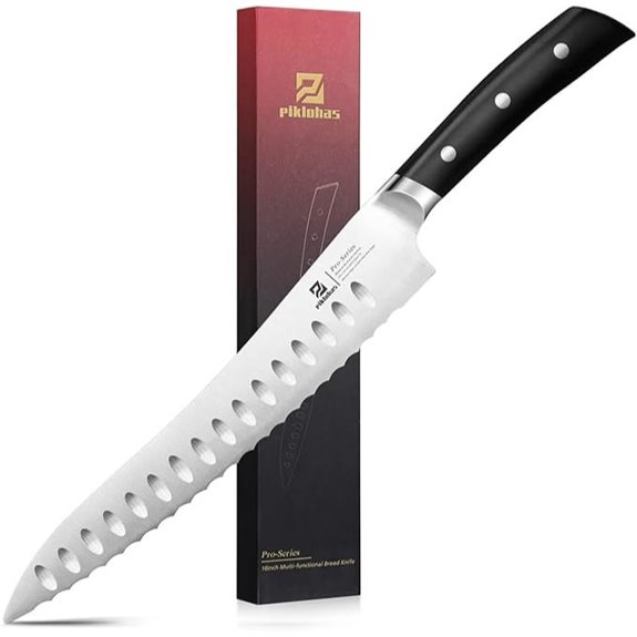 Resharpenable 10-Inch Serrated Bread Knife