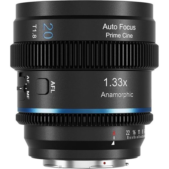 13 Best Anamorphic Lenses for Indie Filmmakers in 2026 5 SIRUI 20mm T1.8 1.33X Anamorphic Lens for E Mount