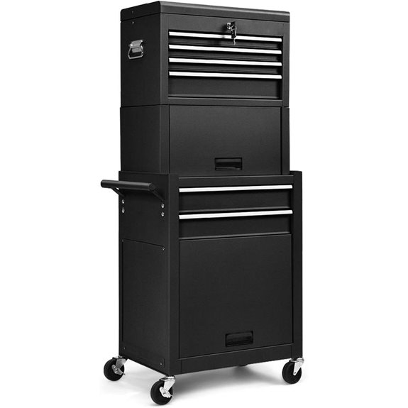 six drawer lockable tool chest