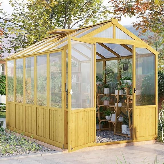 six foot wooden greenhouse