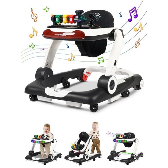 15 Best Premium Baby Walkers That Combine Safety, Style, and Comfort 16 6-in-1 Baby Walker with Music & Lights