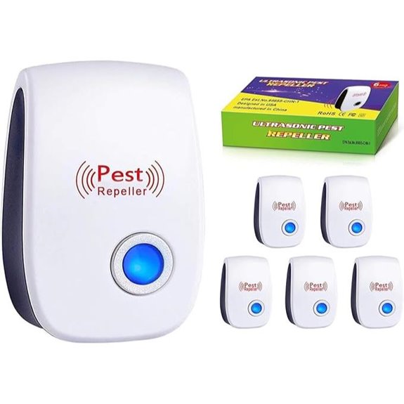 Ultrasonic Pest Repeller 6-Pack for Indoor Use
