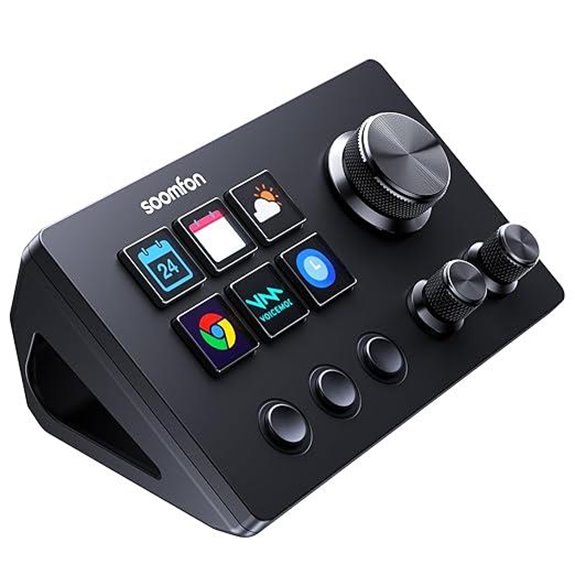 11 Best Stream Decks for VR Streaming in 2026 7 SOOMFON Stream Controller with 6 LCD Macro Keys