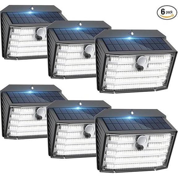 6 Pack Solar Motion Fence & Patio Lights