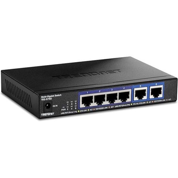 TRENDnet 6-Port 10G Switch Wall Mountable