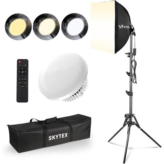 15 Best Softbox Lights for Film Production in 2026 15 Skytex Softbox Lighting Kit with 135W LED Bulb