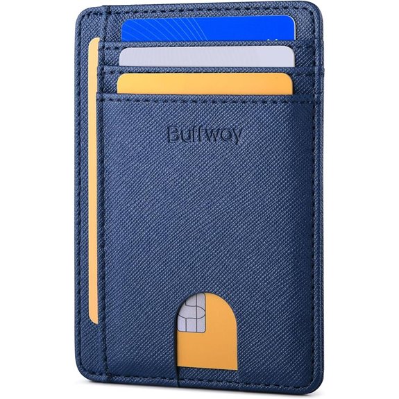 Buffway Slim RFID Leather Wallet for Men & WoMen