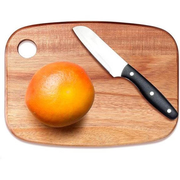 15 Best Wooden Cutting Boards for Knives in 2026 7 Small Acacia Wood Cutting Board with Hanging Loop