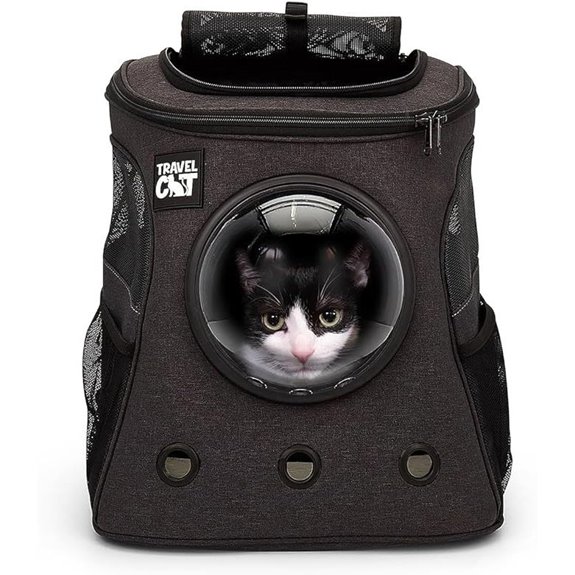 Fat Cat Backpack Carrier with Bubble for Small Cats