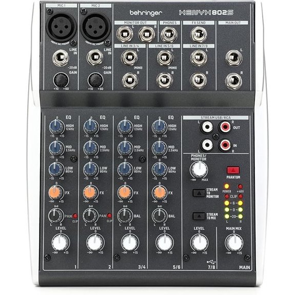 Behringer XENYX 802S Analog Mixer with USB