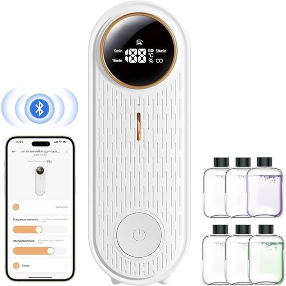 Bluetooth Oil Diffuser with App Control and Essential Oils