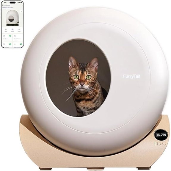 10 Best Automatic Cat Litter Boxes That Make Cleaning a Breeze 5 FurryTail Self-Cleaning Litter Box with App