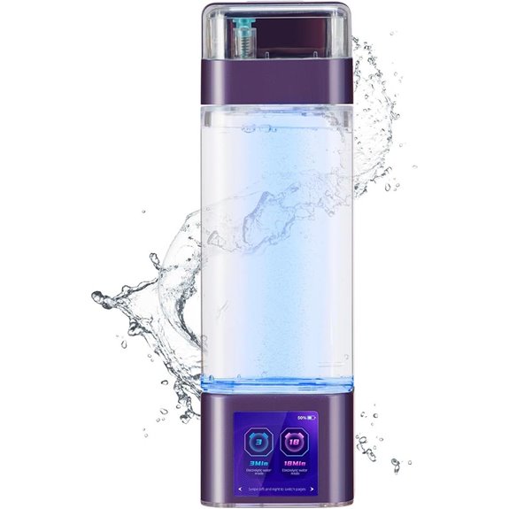 Hydrogen Water Bottle with Smart Touchscreen and LED Display