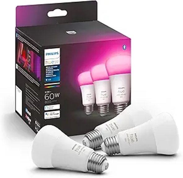 7 Best Smart Lighting Systems for Whole House Automation in 2026 5 Philips Hue A19 Smart Light Bulb 3-Pack
