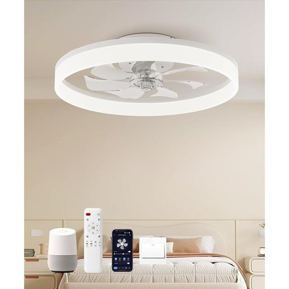Smart Ceiling Fan with Light Remote & Voice Control