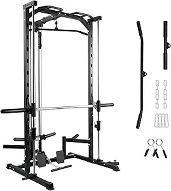15 Best Home Gym Smith Machines for Strength Training in 2026 9 RitFit Smith Machine Power Rack with Attachments