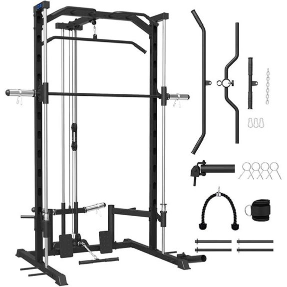15 Best Lat Pulldown Machines for Strength and Muscle Growth in 2026 14 FAGUS Smith Machine Home Gym with Pulley System